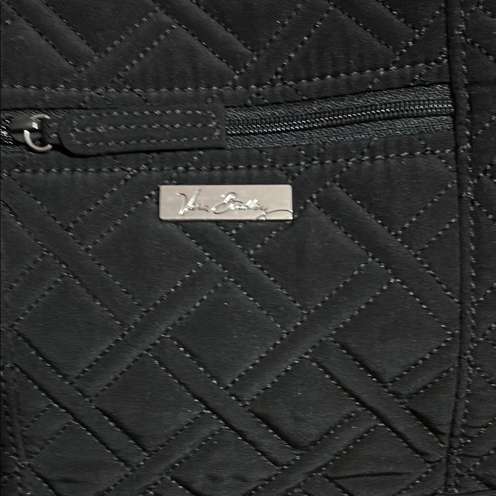 Vera Bradley Black Quilted Shoulder Bag with Diamond Stitching - Picture 2 of 7